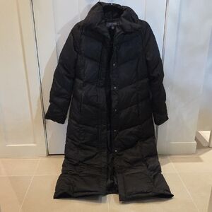 Kenneth Cole Reaction Long Black Down Puffer Jacket